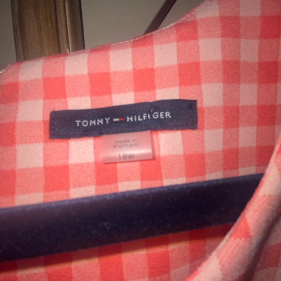 Tommy Hilfiger Pink Gingham Dress SIZE 18 - Picture 4 of 10